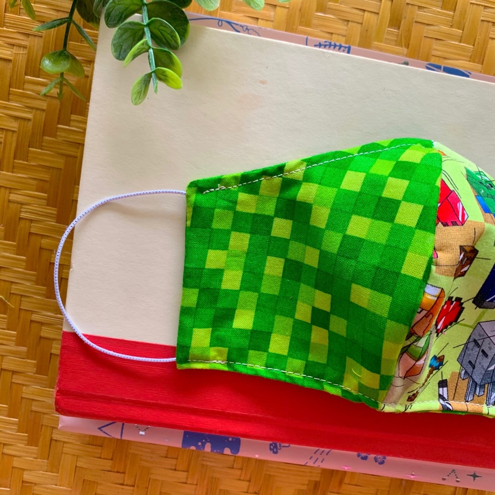 Sold on ETSY Minecraft Face Mask - Picture 2 of 6